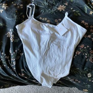 Andie swimwear Laguna one piece ribbed long torso, M